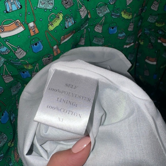 Tulip B Green Patterned Sleeveless Mini Dress NWT - Picture 6 of 7